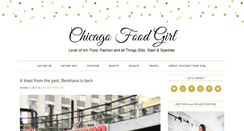 Desktop Screenshot of chicagofoodgirl.com